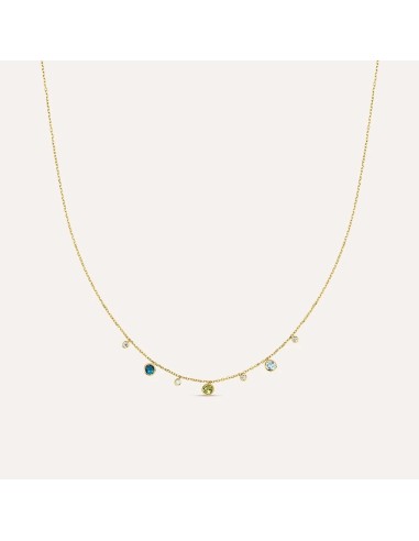 Collana Amélie Oro Giallo Topazio Cubic Zirconia