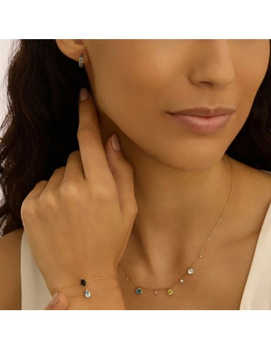 Collana Amélie Oro Giallo Topazio Cubic Zirconia