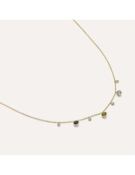 Collana Amélie Oro Giallo Topazio Cubic Zirconia