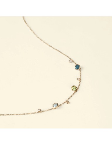 Collana Amélie Oro Giallo Topazio Cubic Zirconia