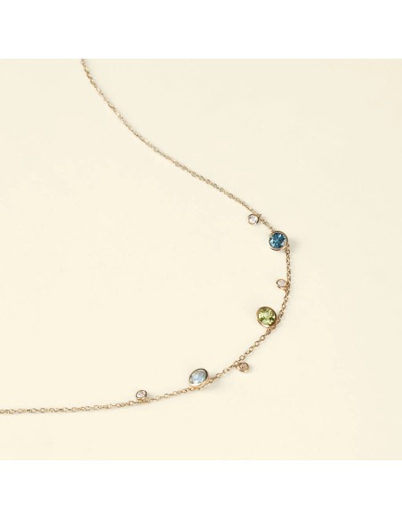 Collana Amélie Oro Giallo Topazio Cubic Zirconia