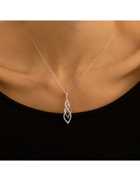 Collana Silver Shine Argento Rodiato Cubic Zirconia