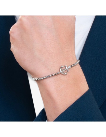 BRACCIALE UOMO IN ACCIAIO CON ANCORA