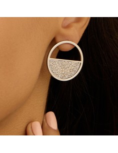 Orecchini Lobo Aura Acciaio 2