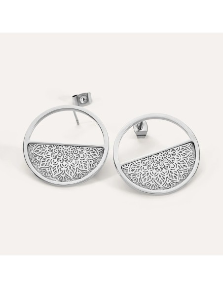 Orecchini Lobo Aura Acciaio