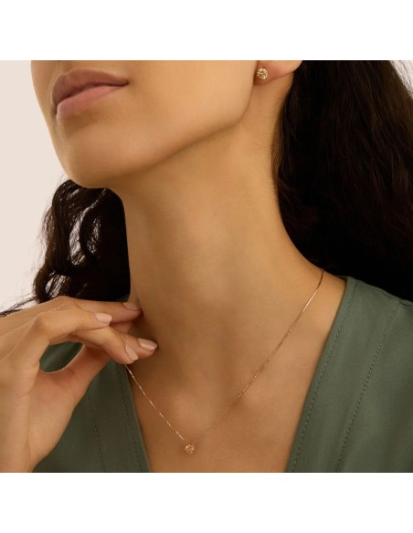 Collana Punto Luce Silver Rainbow Argento Rosa Cubic Zirconia