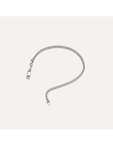 Bracciale Catena Gentleman Argento Rodiato