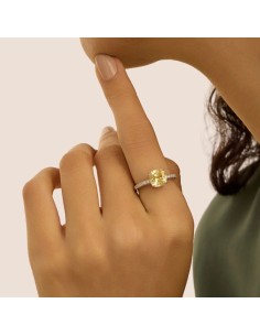 Anello Solitario Silver Rainbow Argento Rodiato Cubic Zirconia 2