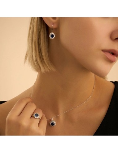 Orecchini Pendenti Silver Elegance Argento Rodiato Cubic Zirconia