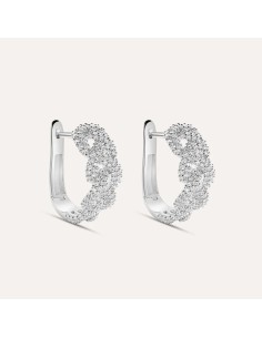 Orecchini A Cerchio Silver Shine Argento Rodiato Cubic Zirconia