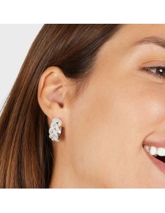 Orecchini A Cerchio Silver Shine Argento Rodiato Cubic Zirconia 2