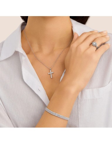 Collana Silver Elegance Argento Rodiato Cubic Zirconia