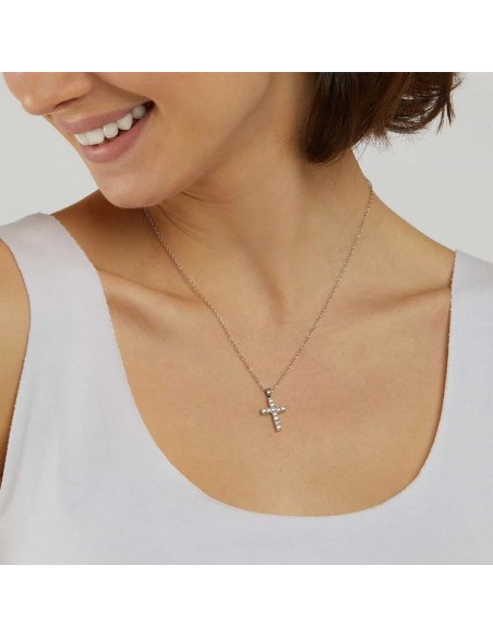 Collana Silver Elegance Argento Rodiato Cubic Zirconia