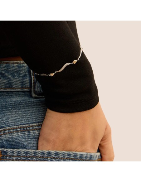 Bracciale Silver Shine Argento Rodiato Cubic Zirconia