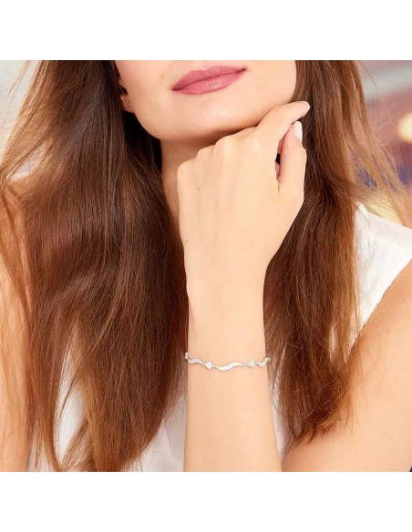 Bracciale Silver Shine Argento Rodiato Cubic Zirconia