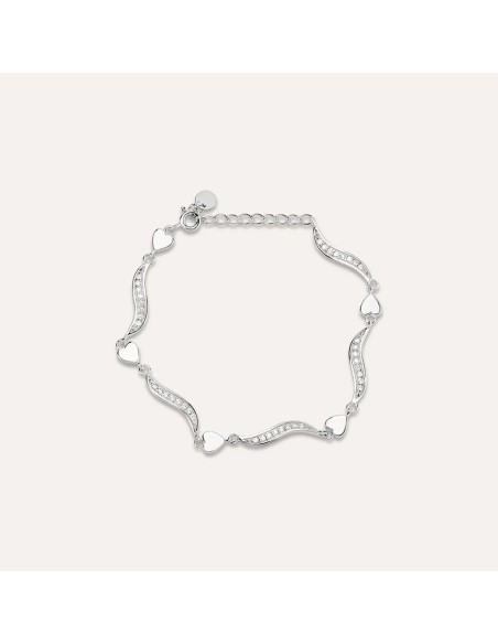 Bracciale Silver Shine Argento Rodiato Cubic Zirconia