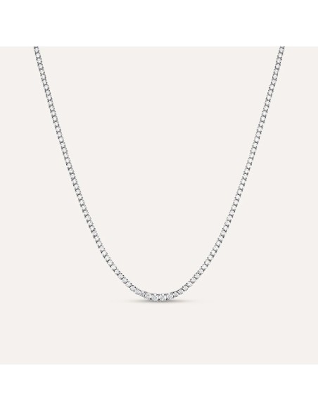 Collana Tennis Silver Elegance Argento Rodiato Cubic Zirconia