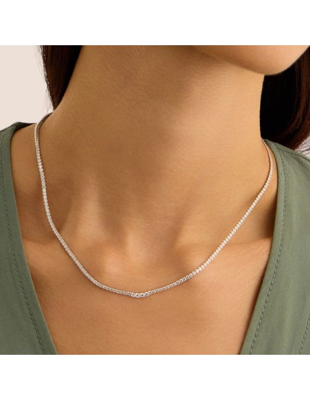 Collana Tennis Silver Elegance Argento Rodiato Cubic Zirconia