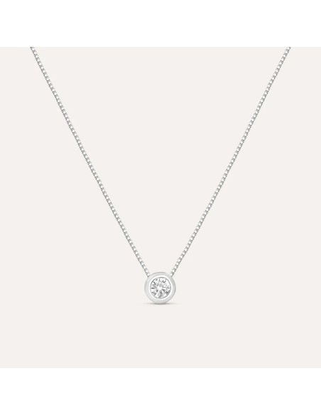 Collana Punto Luce Silver Elegance Argento Rodiato Cubic Zirconia