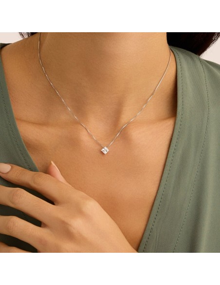 Collana Punto Luce Silver Elegance Argento Bianco Cubic Zirconia