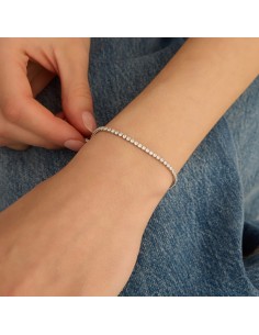 Bracciale Tennis Romantic Shine Metallo Cristallo 2